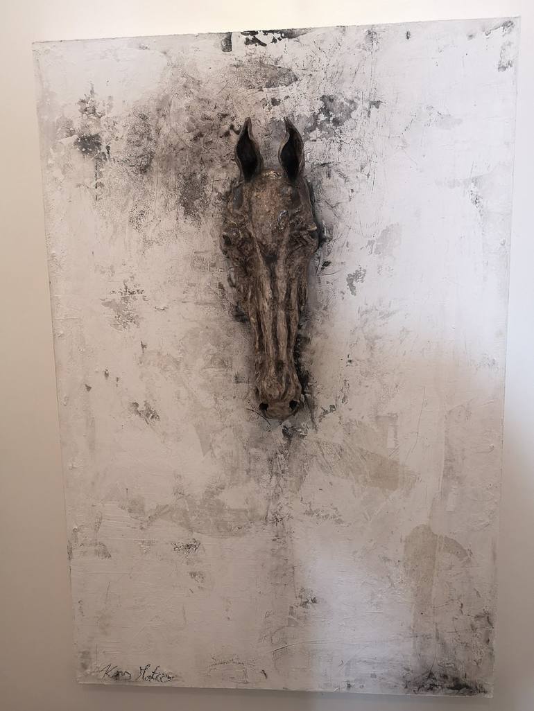 Original Abstract Horse Painting by Mateo Kos
