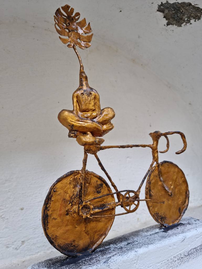 Original 3d Sculpture Bicycle Sculpture by Mateo Kos