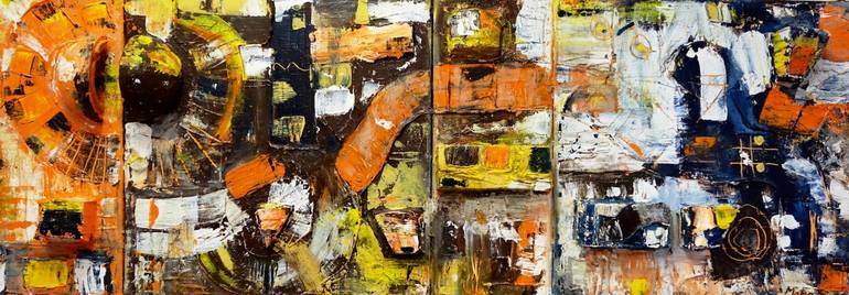 Original Abstract Expressionism Abstract Painting by Mateo Kos