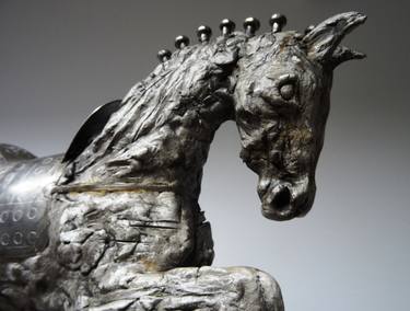 Print of Art Deco Horse Sculpture by Mateo Kos