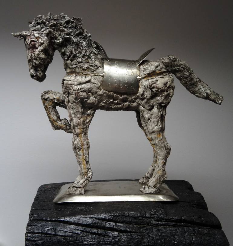 Original Art Deco Horse Sculpture by Mateo Kos