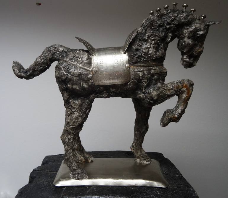 Original Art Deco Horse Sculpture by Mateo Kos