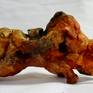"BULL 8"  dim: (16l x7h x 5w) cm mixed technique material:clay,grout,iron.