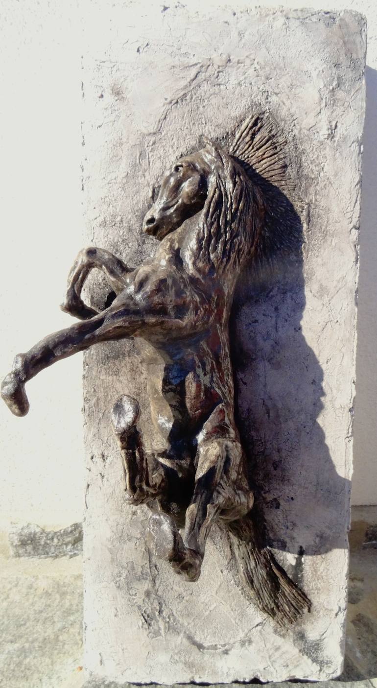 Original Art Deco Horse Sculpture by Mateo Kos
