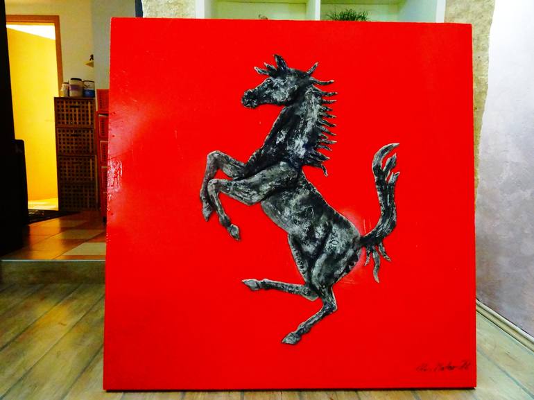 Original Pop Art Horse Sculpture by Mateo Kos
