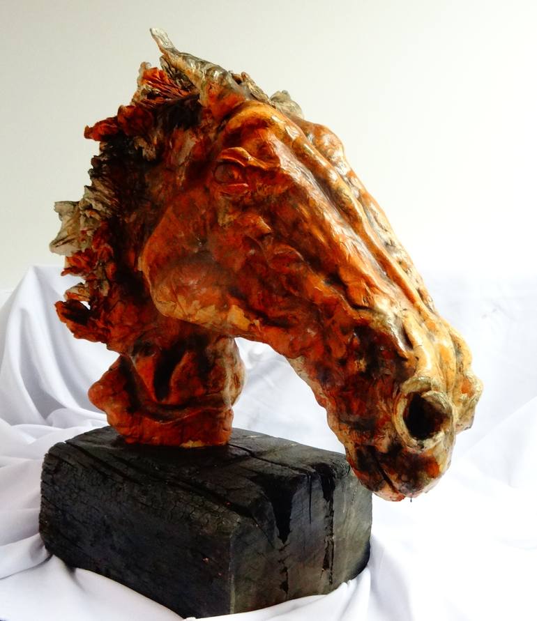 Original Cubism Horse Sculpture by Mateo Kos
