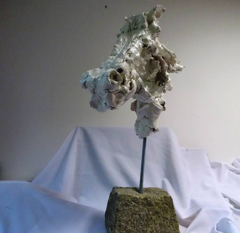 Original Abstract Horse Sculpture by Mateo Kos