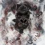 "Courage"

dim: 120 X 100 cm 
width : 16 cm
material: modelling mass( terracotta),grout,acrylic,news paper...