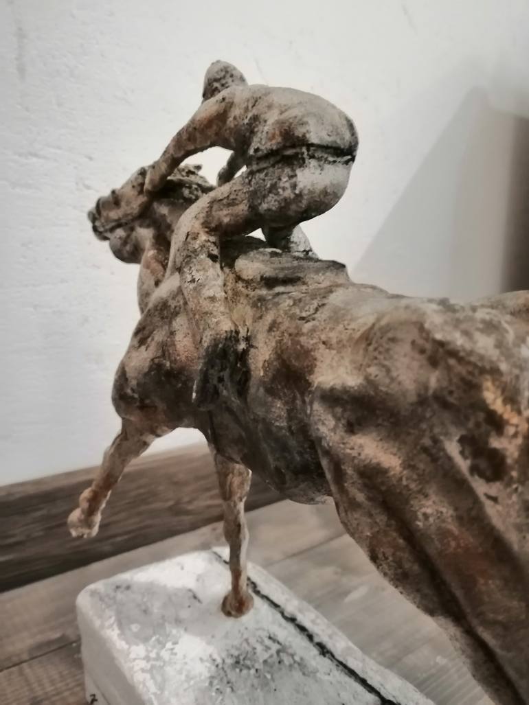 Original Abstract Horse Sculpture by Mateo Kos