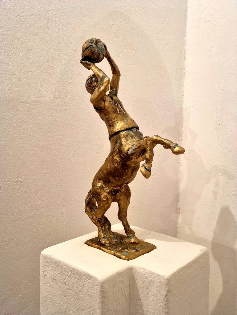 Original Abstract Sports Sculpture by Mateo Kos