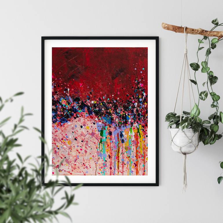 Original Abstract Painting by Hannelore Baron