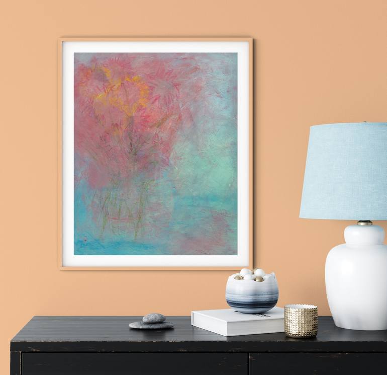 Original Floral Painting by Hannelore Baron