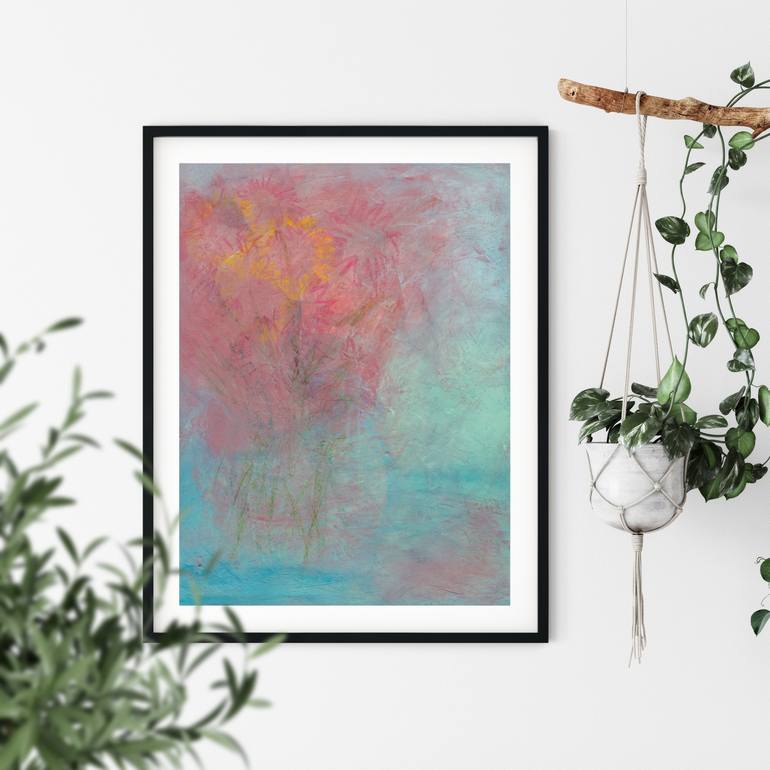 Original Floral Painting by Hannelore Baron