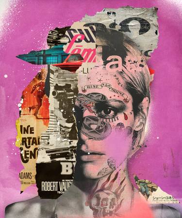 Saatchi Art Artist Peter Horvath; Collage, “Forever Yours, No. 2 (Tattooed) - Limited Edition 1/6” #art