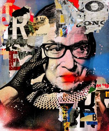 Saatchi Art Artist Peter Horvath; Collage, “Ginsburg - Limited Edition 1/6” #art