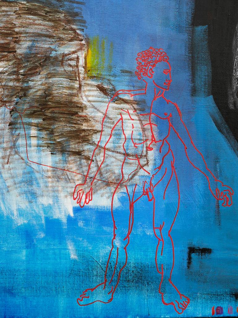 Original Conceptual Animal Painting by Merkuria Czerwinska