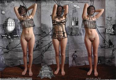 Original Dada Nude Collage by Yassen Panov