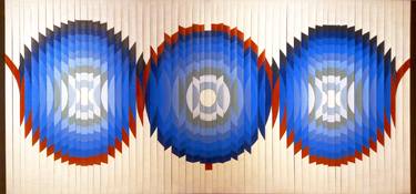 Original Abstract Geometric Painting by BEMGI Bernardo Mora