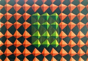 Original Abstract Geometric Paintings by BEMGI Bernardo Mora
