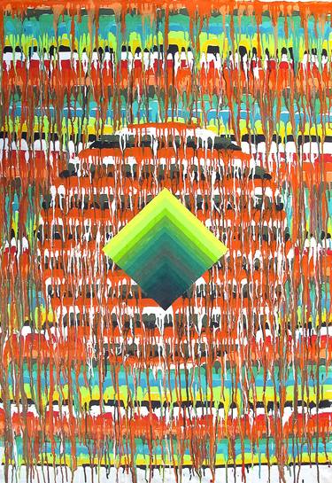 Original Abstract Expressionism Geometric Paintings by BEMGI Bernardo Mora