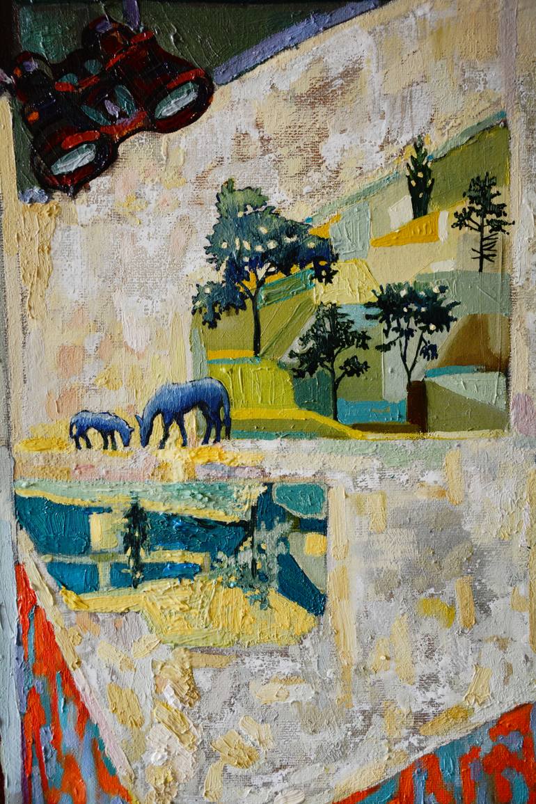 Original Cubism Still Life Painting by Drozdova Mariia