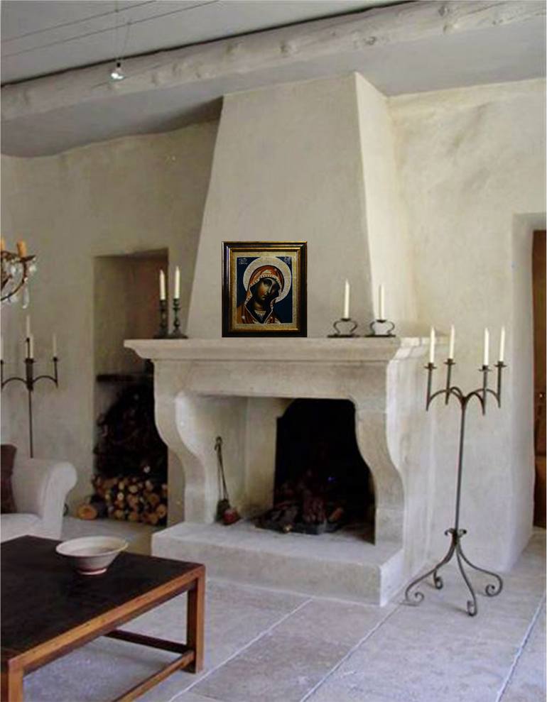 Original Art Deco Religion Painting by Drozdova Mariia