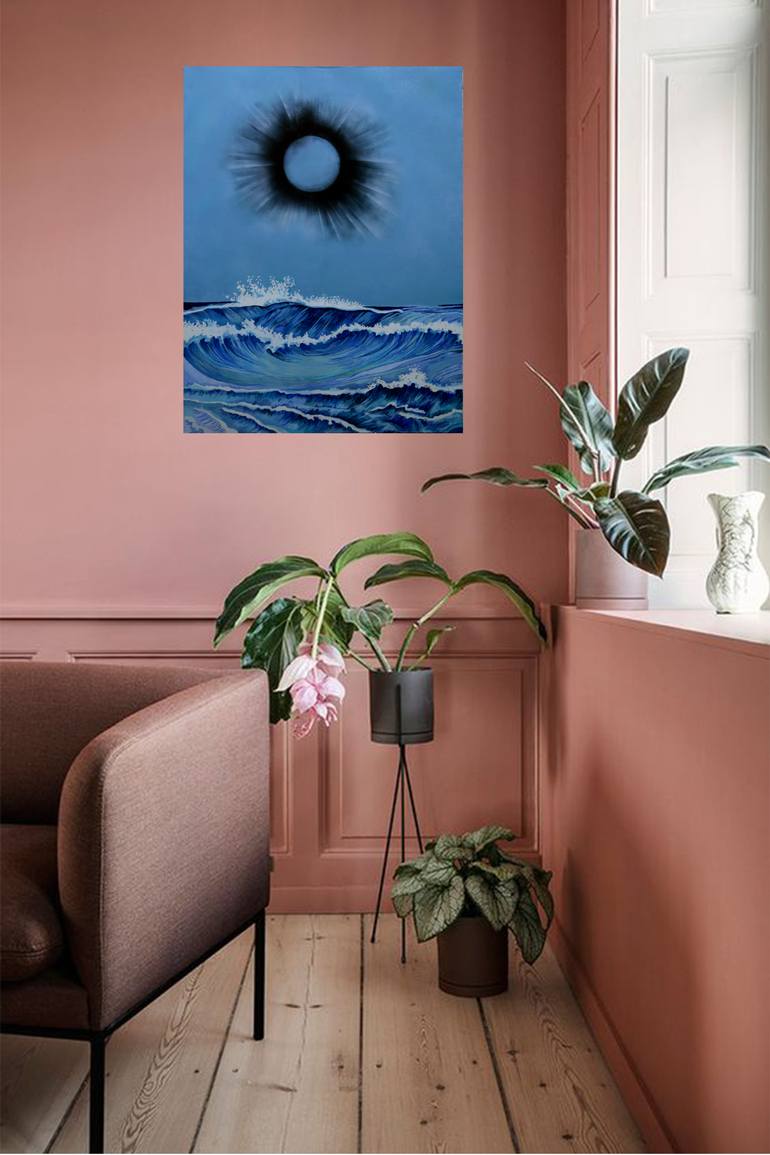 Original Minimalism Landscape Painting by Drozdova Mariia