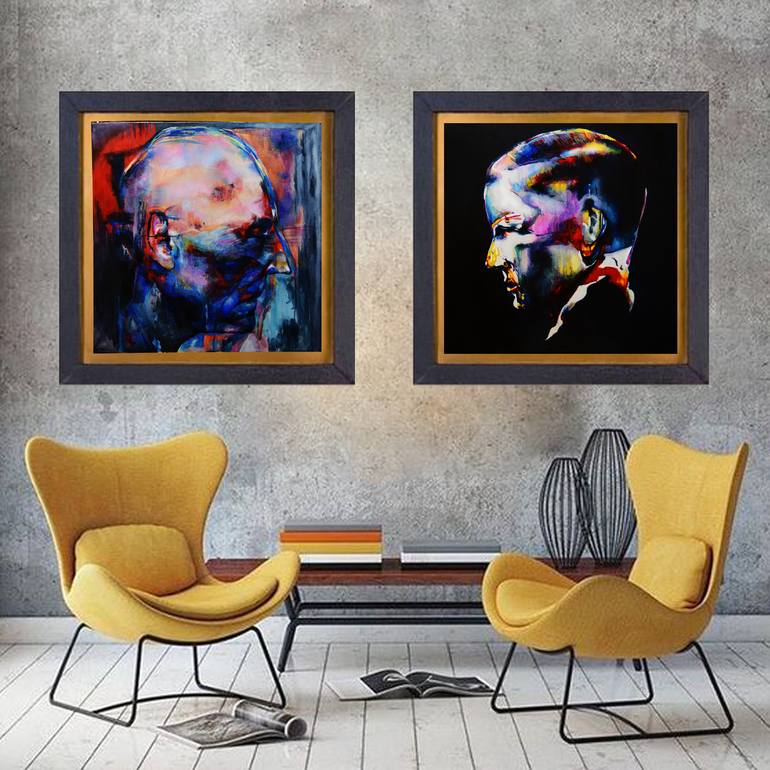 Original Conceptual People Painting by Drozdova Mariia