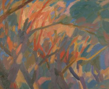 Original Expressionism Tree Paintings by Elena Kuznetsova