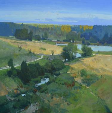 Original Fine Art Landscape Paintings by Vytautas Laisonas