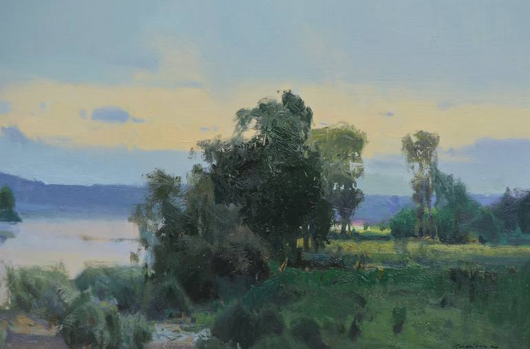 Original Contemporary Landscape Painting by Vytautas Laisonas