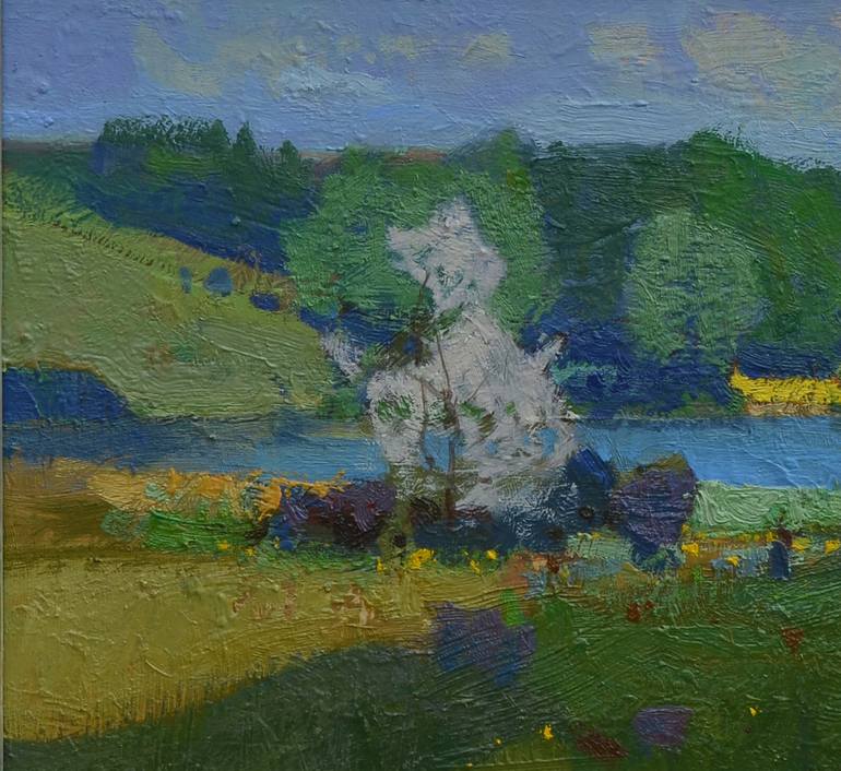 Original Landscape Painting by Vytautas Laisonas