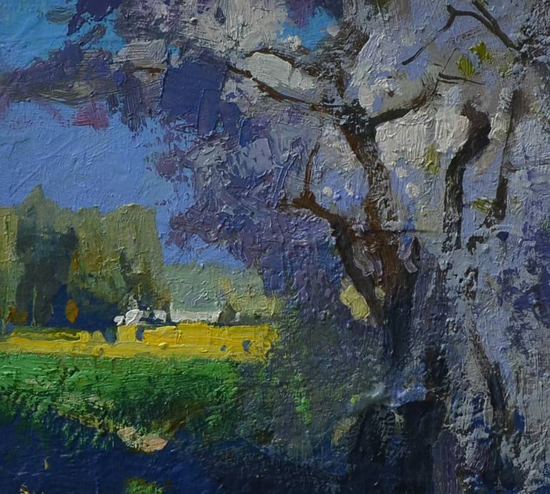 Original Fine Art Landscape Painting by Vytautas Laisonas