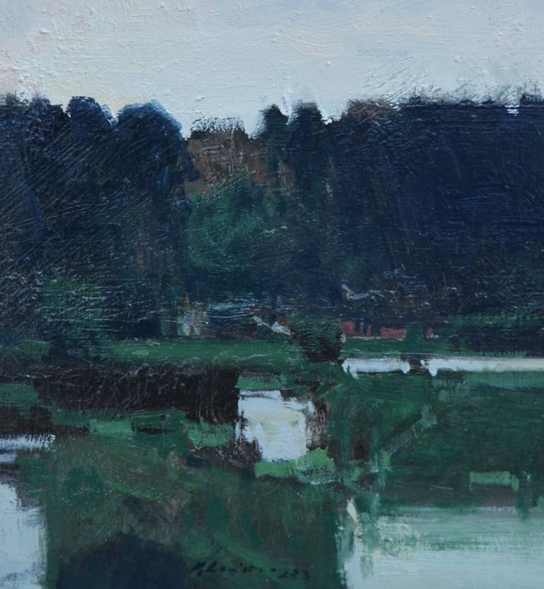 Original Contemporary Landscape Painting by Vytautas Laisonas