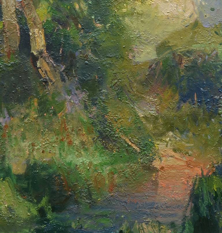 Original Impressionism Landscape Painting by Vytautas Laisonas