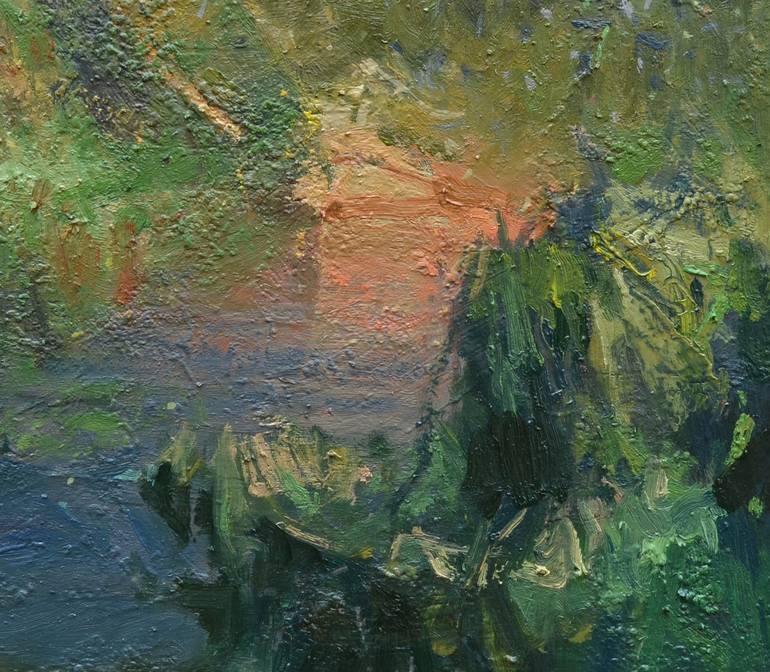 Original Impressionism Landscape Painting by Vytautas Laisonas