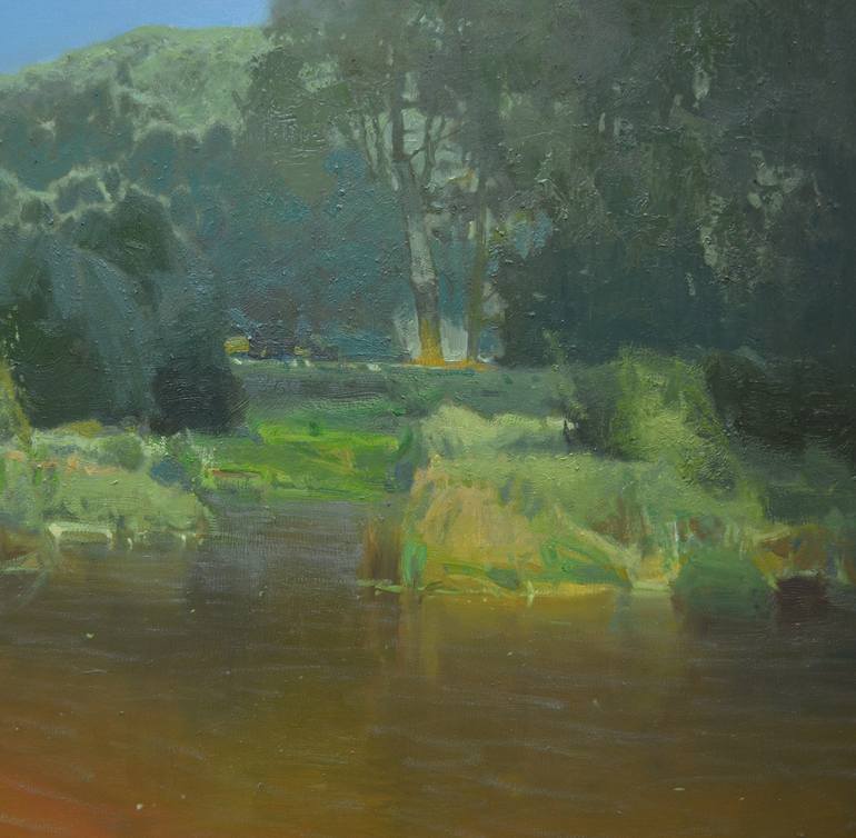 Original Impressionism Landscape Painting by Vytautas Laisonas