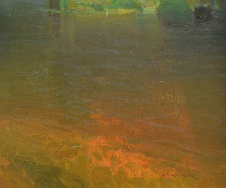Original Impressionism Landscape Painting by Vytautas Laisonas