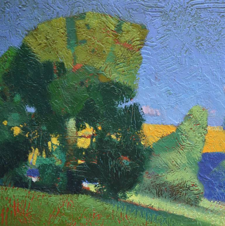 Original Impressionism Landscape Painting by Vytautas Laisonas