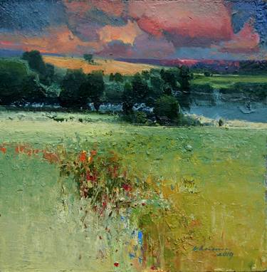 Print of Fine Art Landscape Paintings by Vytautas Laisonas