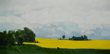 Print of Landscape Paintings by Vytautas Laisonas