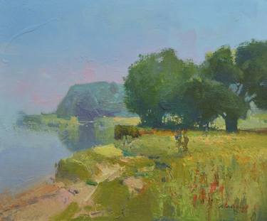 Print of Fine Art Landscape Paintings by Vytautas Laisonas