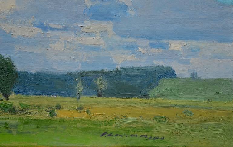 Original Fine Art Landscape Painting by Vytautas Laisonas