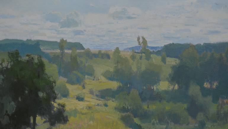 Original Fine Art Landscape Painting by Vytautas Laisonas