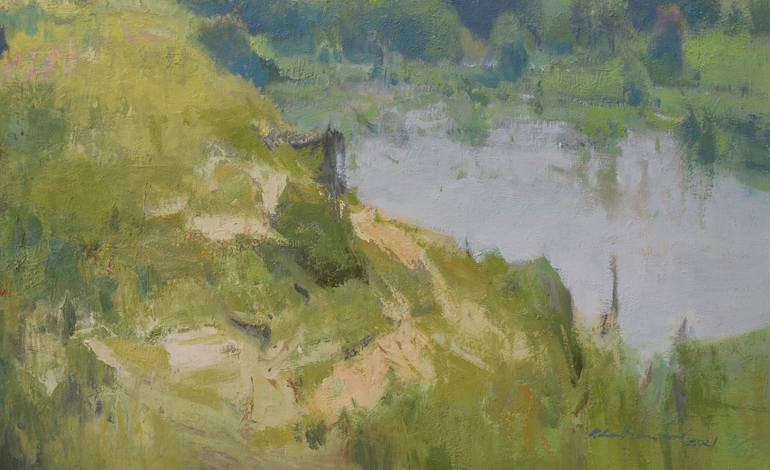 Original Landscape Painting by Vytautas Laisonas