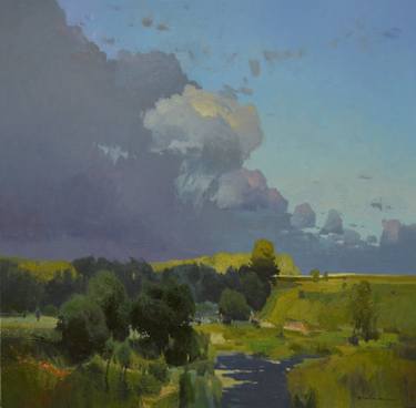 Print of Landscape Paintings by Vytautas Laisonas