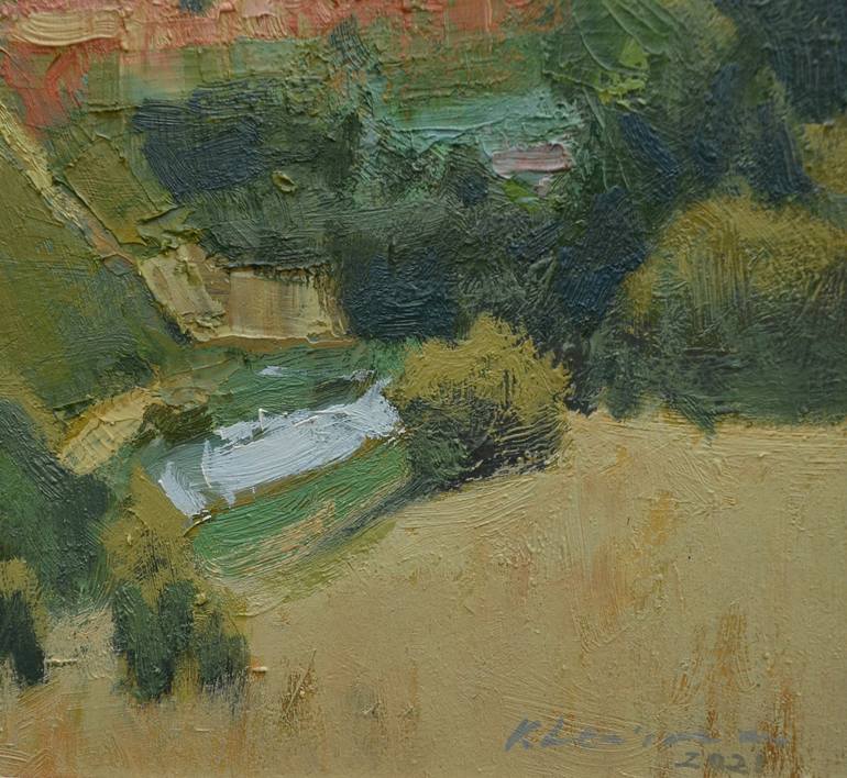 Original Fine Art Landscape Painting by Vytautas Laisonas