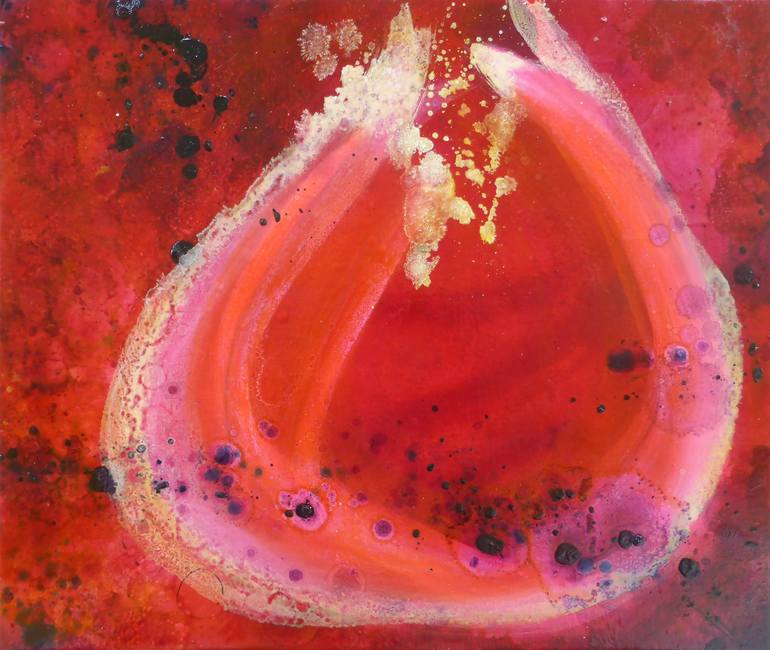 Zen Framboise Painting By Cati Burnot Saatchi Art