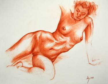 Print of Figurative People Drawings by Leyla Aysel Munteanu