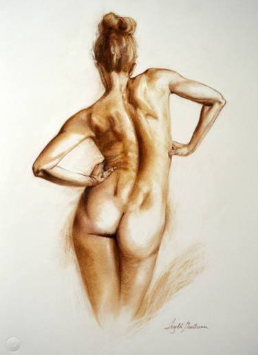 Original Nude Drawings by Leyla Aysel Munteanu